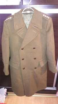 płaszcz wojskowy sukienny stan idealny zimowy wojsk lądowych kapitan