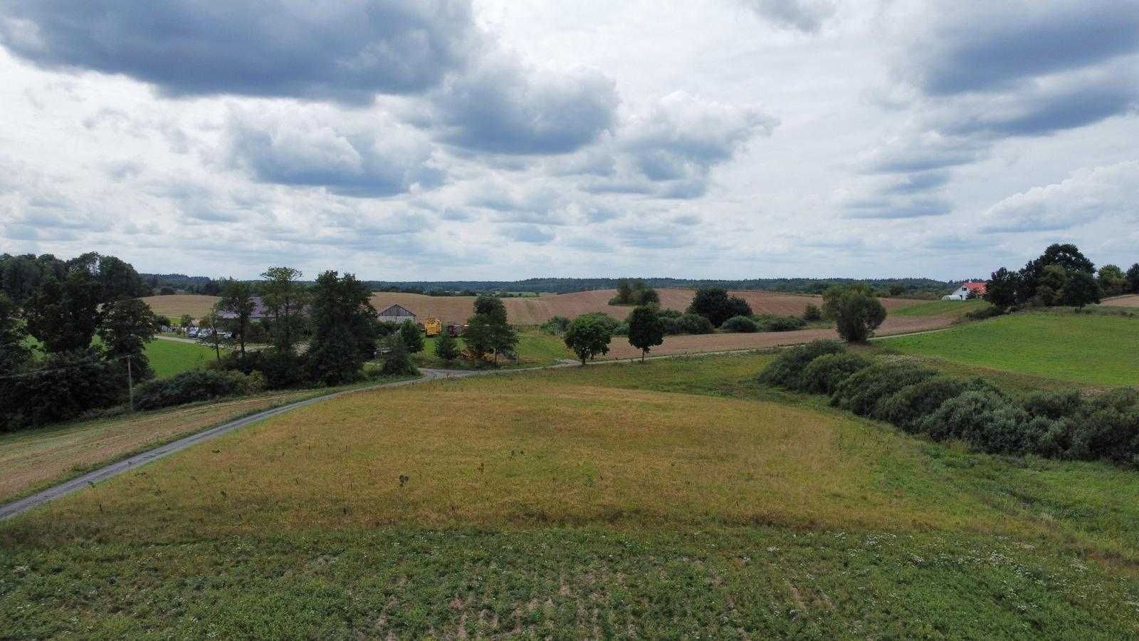 Działka rolno-budowlana 1.2 ha we Florczakach  ,5km od Kretowin