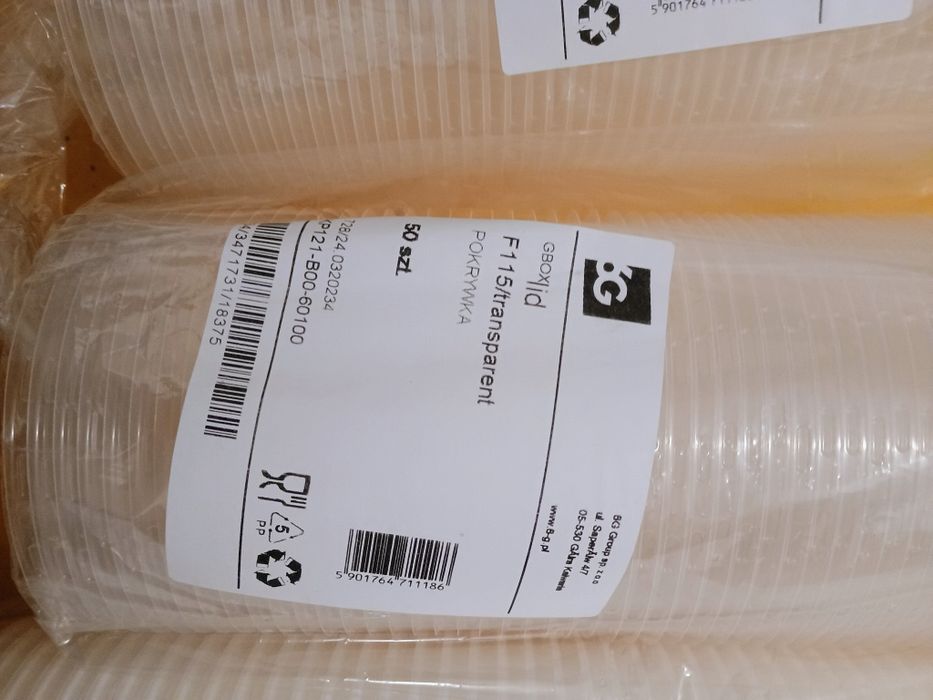Pojemnik na lody lub zupę z pokrywką 450 ml - 100 sztuk
