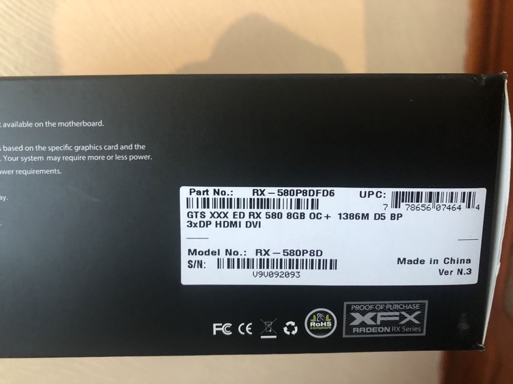 Xfx rx 580 8gb radeon