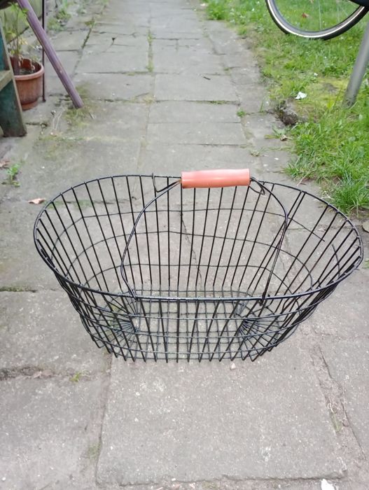 Kosz na ziemniaki koszyk metalowy vintage retro loft prl