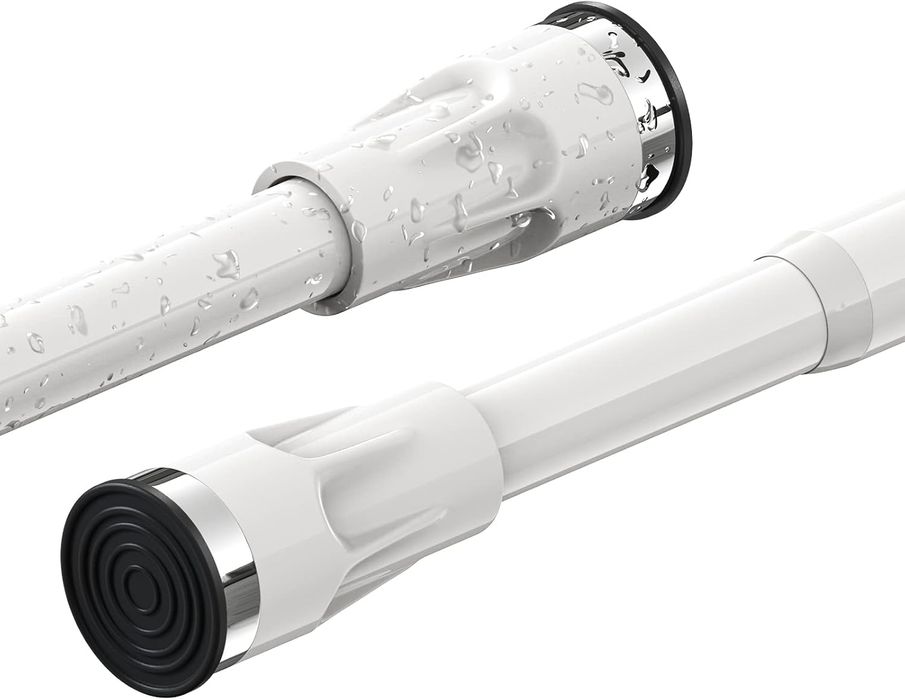 Drążek Teleskopowy Prysznicowy 141-187 cm Biały