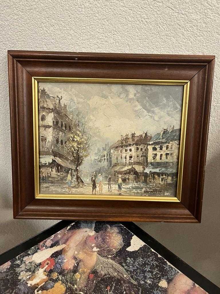 obraz olejny na płótnie Caroline Burnett paryska uliczka
