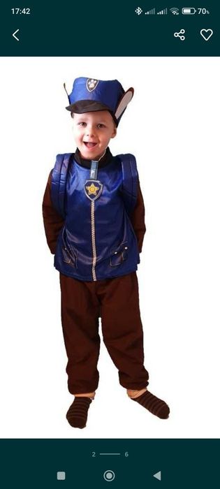 Kostium na bal Psi Patrol Chase 110/116