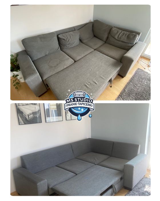 Pranie tapicerki meblowej samochodowej kanap narożników dywanów łózek