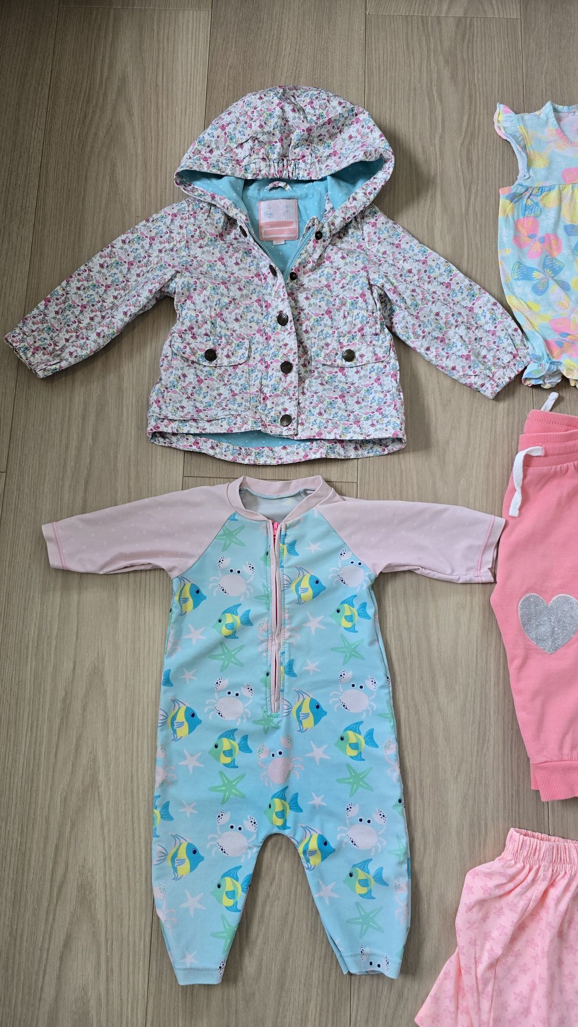 Paka ubranek wiosenno letnich rozmiar 80 smyk,primark,pepco