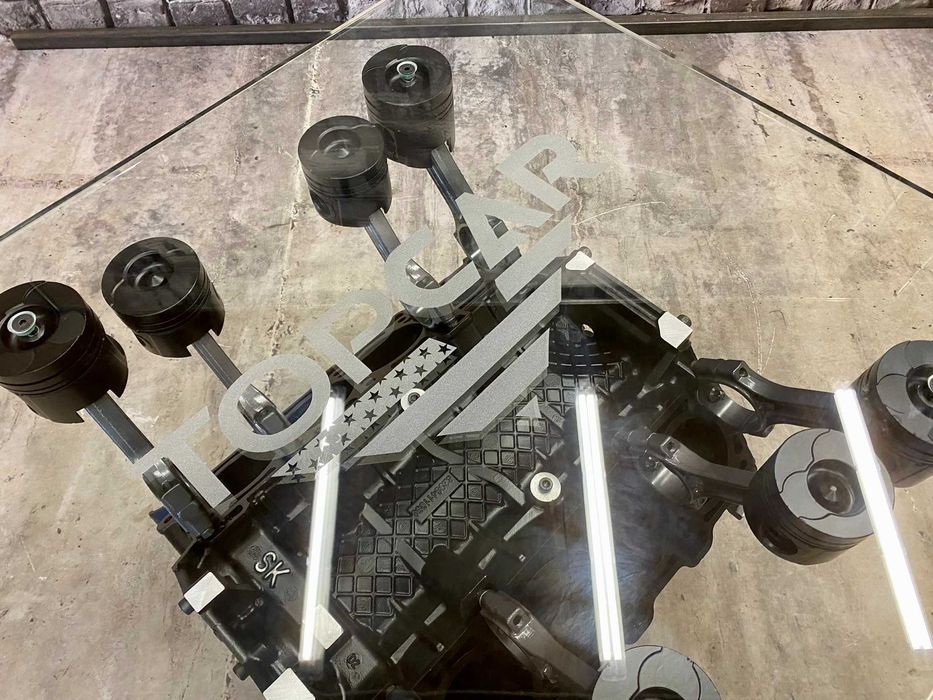 Stolik z bloku silnika V8 Dodge Charger Chalenger Mustang Hemi SRT GTO