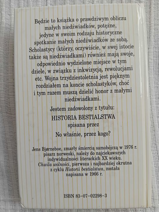 Historia bestialstwa. Chwila wolności - Jens Bjørneboe