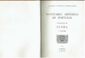 10801 Inventário Artístico de Portugal – Distrito de Évora / 2 Vols