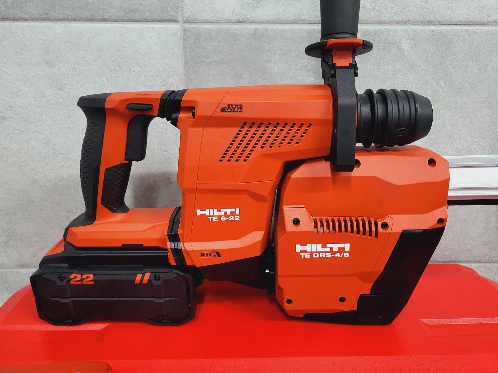 Młotowiertarka Hilti TE 6-22 Odkurzacz Hilti TE DRS 4/6 8Ah Nuron Nowa