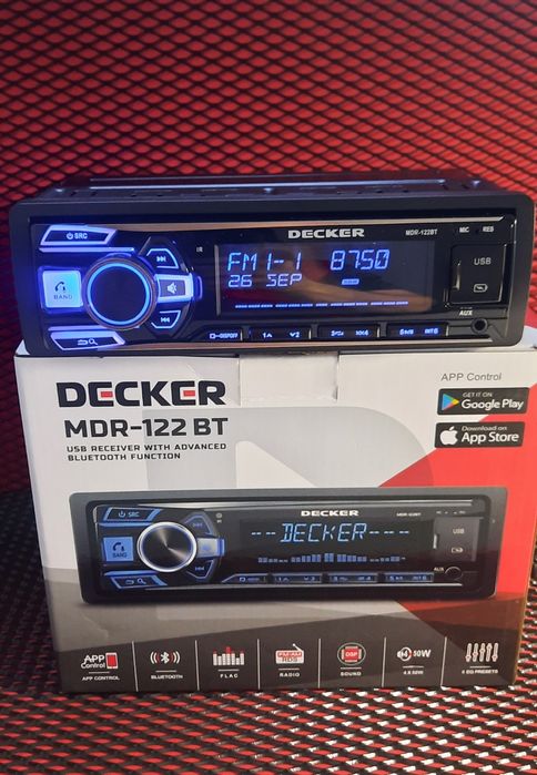 Автомагнітола DECKER MDR-122 BT DSP Bluetooth