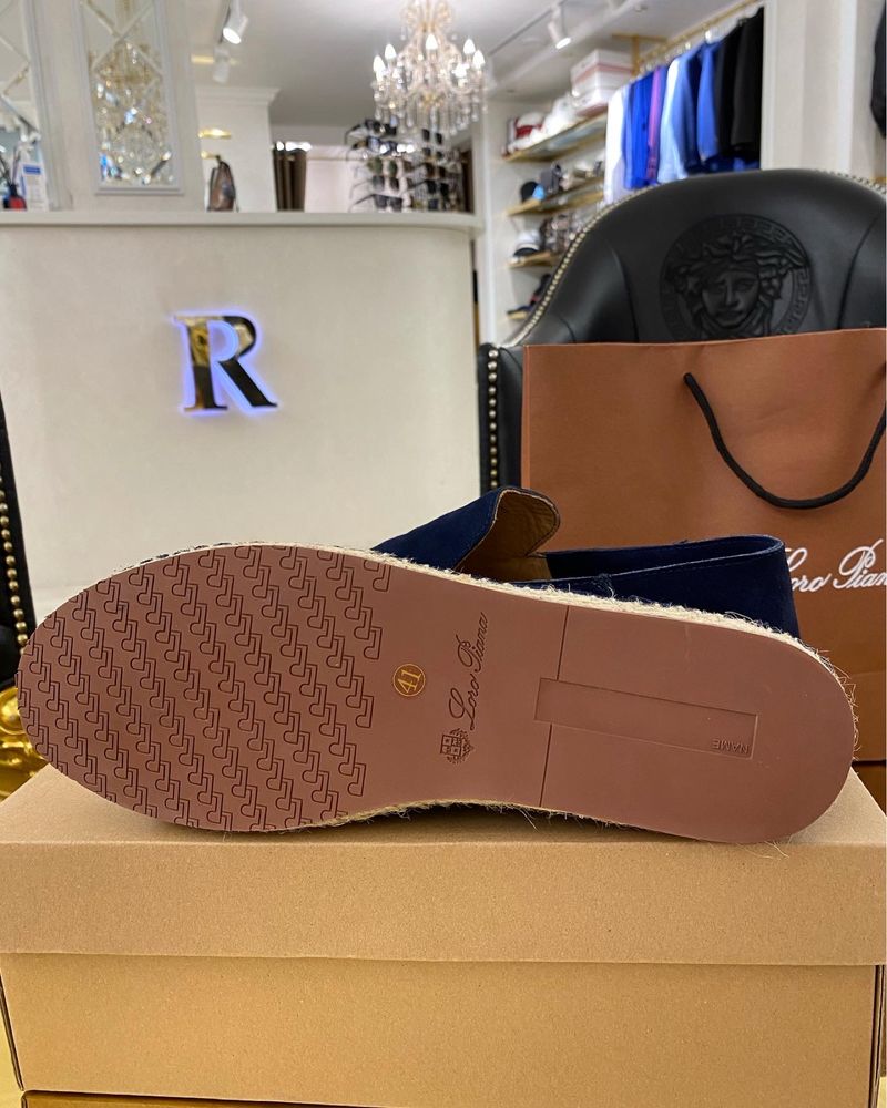 Еспадрільї чоловічі сині Loro Piana