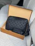 Чоловіча мужская стильна сумка Louis Vuitton 2 in 1