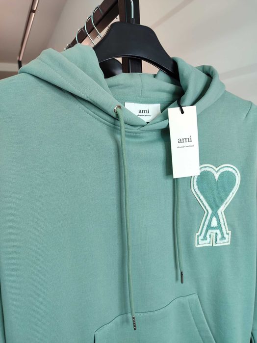 Худі AMI Paris Oversize Ami de Coeur hoodie Mint