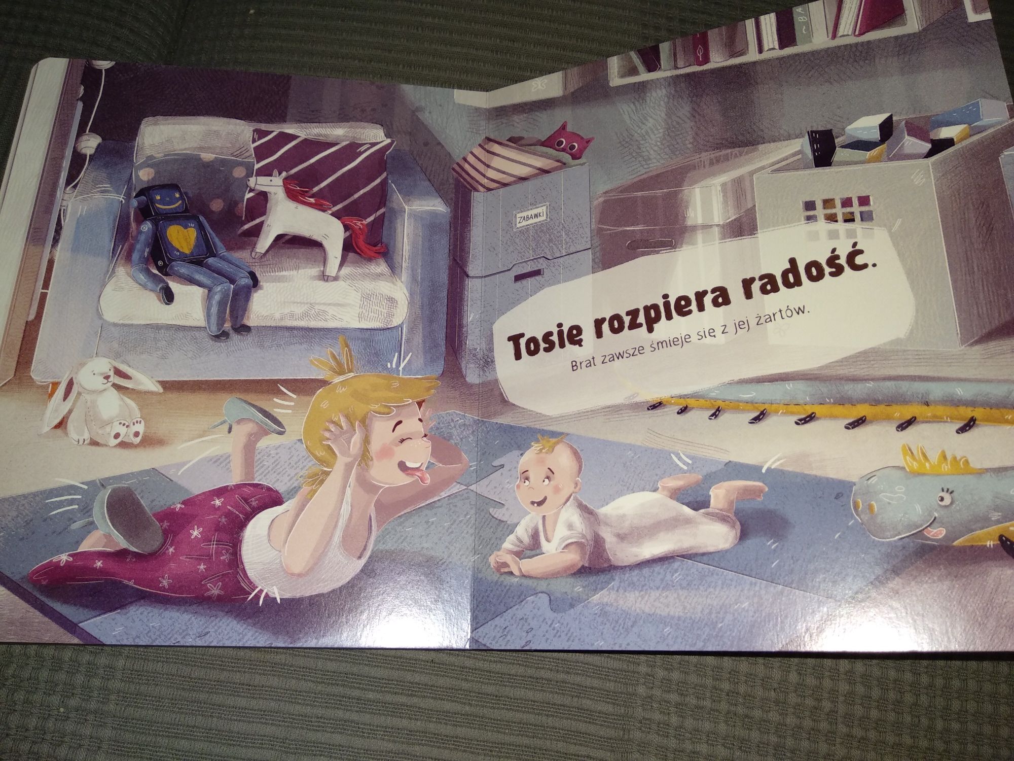 Książka dla dzieci Tosia czeka na braciszka Natalia Minge nasza księga