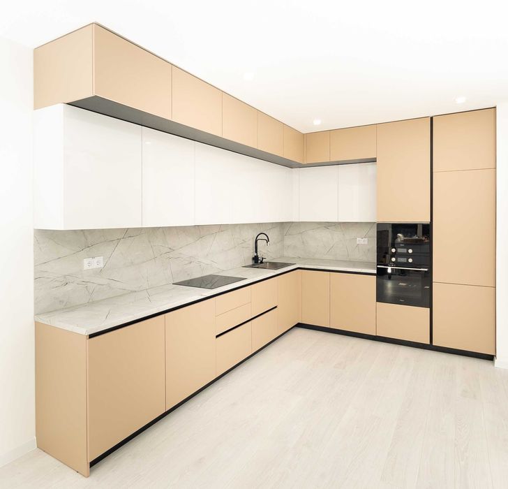 Кухня на замовлення, меблі на замовлення, Кухня Капучіно, під ключ