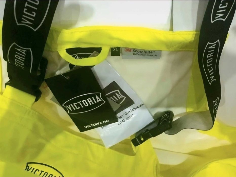 Nowe Kurtka + spodnie przeciwdeczowe robocze BHP Victoria XL