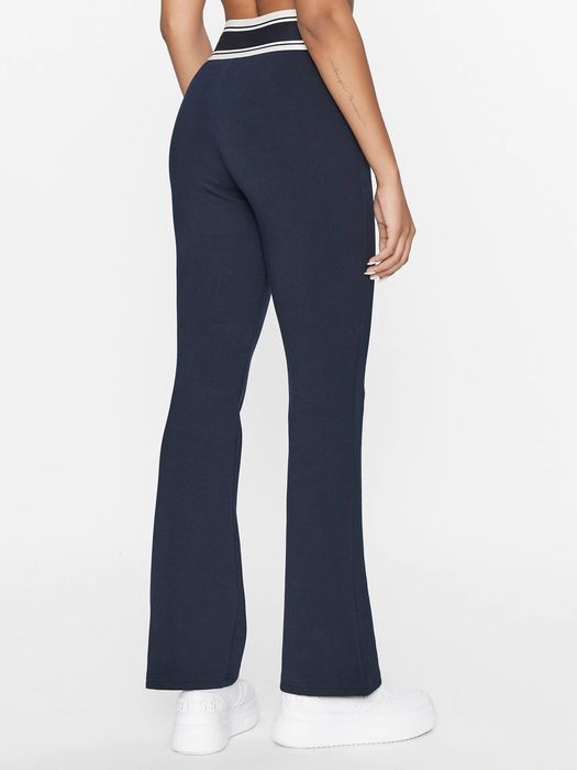 Guess 36 S Spodnie Damskie Dresy Granatowe Logo Na Gumie D1914