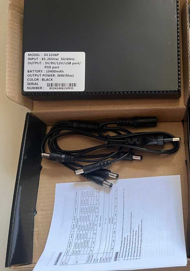 36W mini-UPS DC1036P 10400mAh (Wi-Fi,  роутера) ИБП ДБЖ