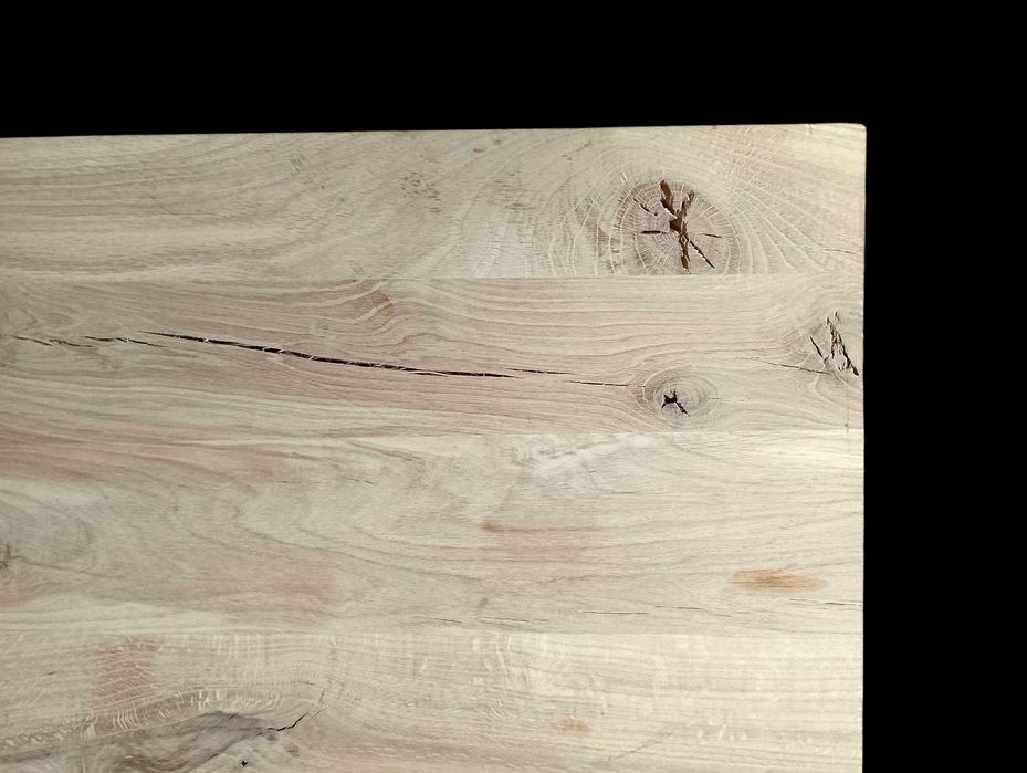Blat surowy Dąb Rustic, klejonka dębowa 100 x 55 x 4 cm
