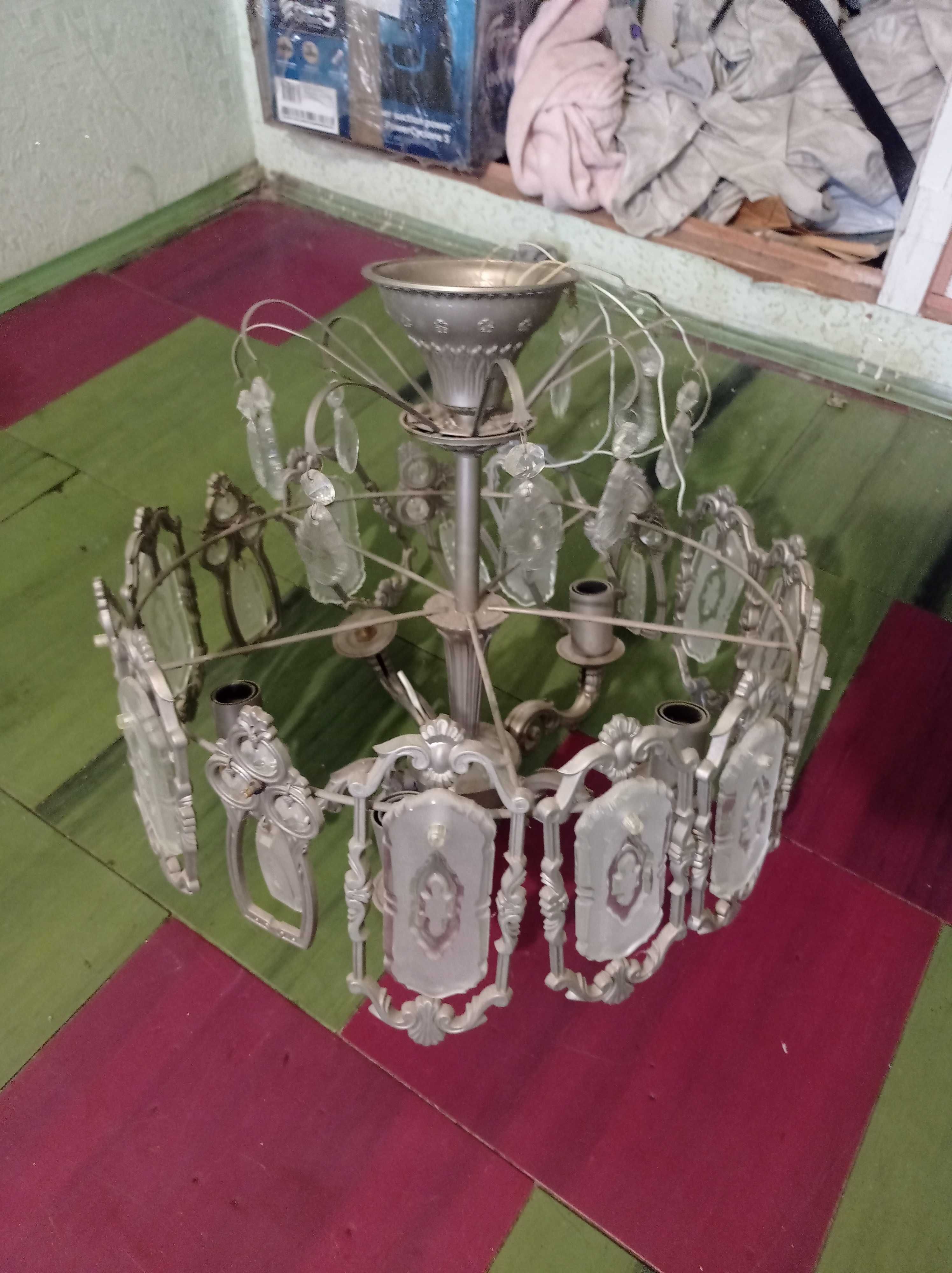 Хрустальная люстра СССР антиквариат