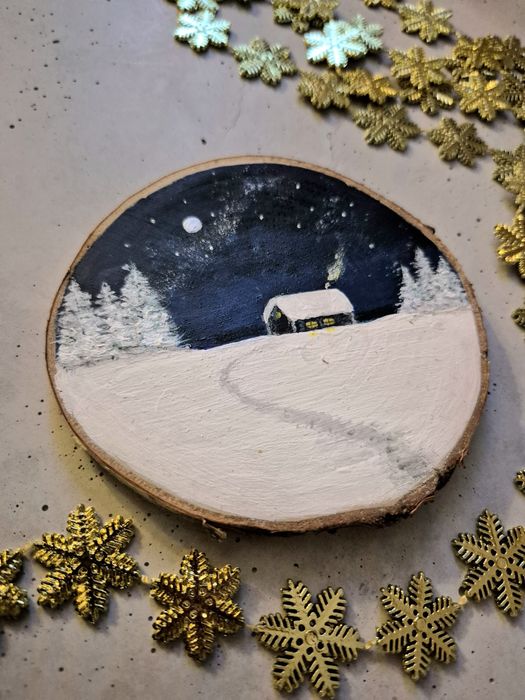 Podkładka pod kubek "Zimowy krajobraz"