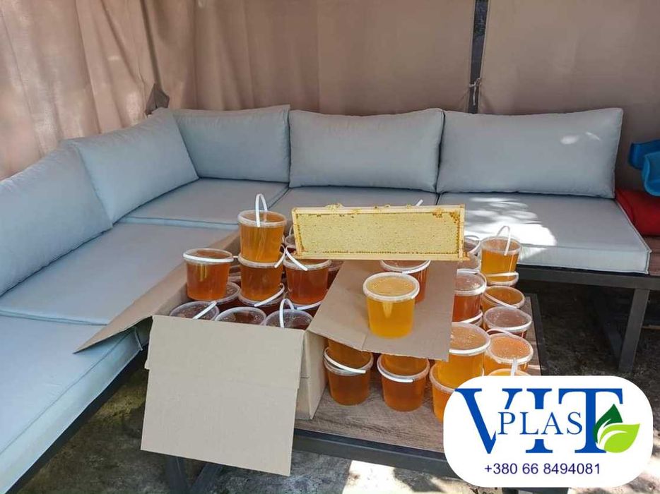 Купити пластикові відра оптом 1 літра харчова тара для меду