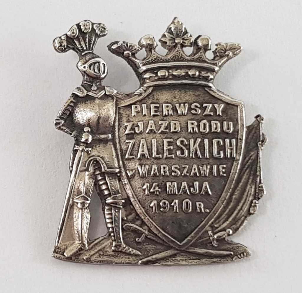 Plakieta Patrotyczna I Zjazd Rodu Zaleskich w Warszawie 14 maja 1910 R