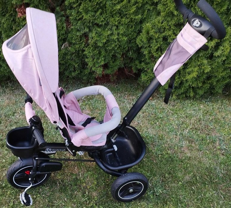 Rower dla dzieci Kinderkraft, Rowerek Trójkołowy Spinstep Różowy