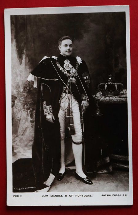 Rei D. Manuel II traje de Corte Manto Ordem da Jarreteira (Reserva LA)