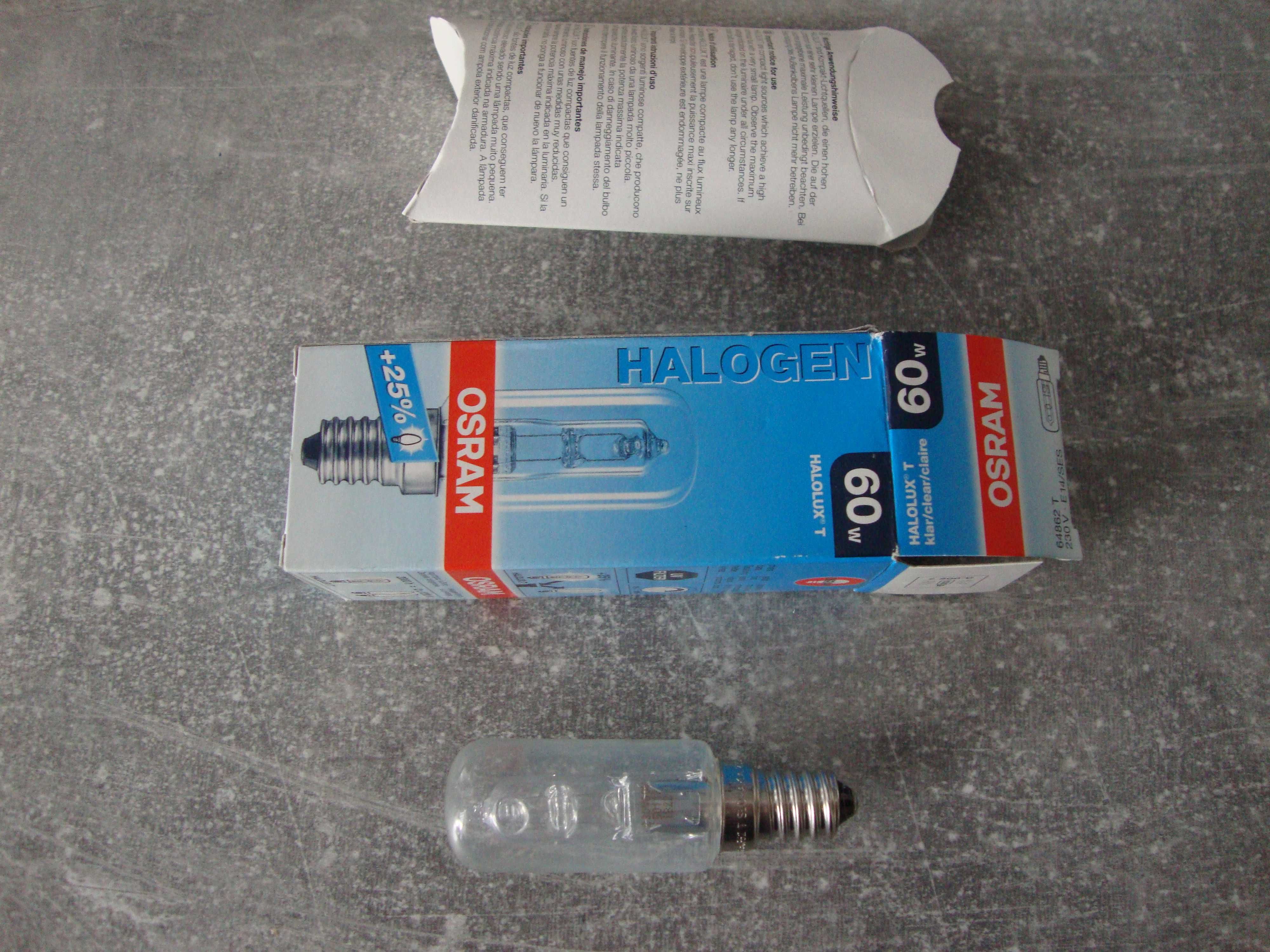 Żarówka halogen Halolux T 60W 230V E14 Osram 64862 T