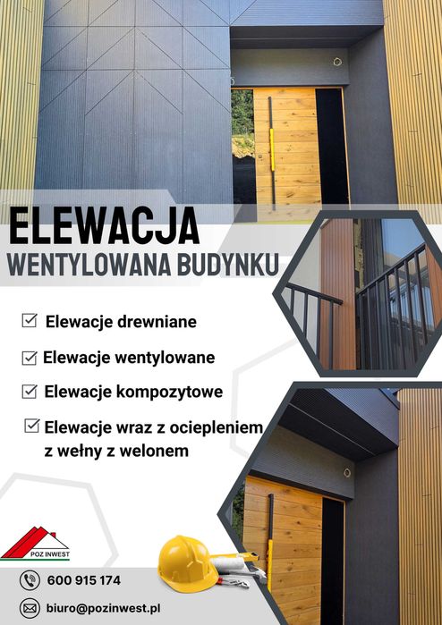 Profesjonalne usługi wykonania elewacji wentylowanej budynku