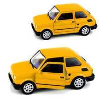 Fiat 126p model WELLY PRL 1:34 maluch żółty