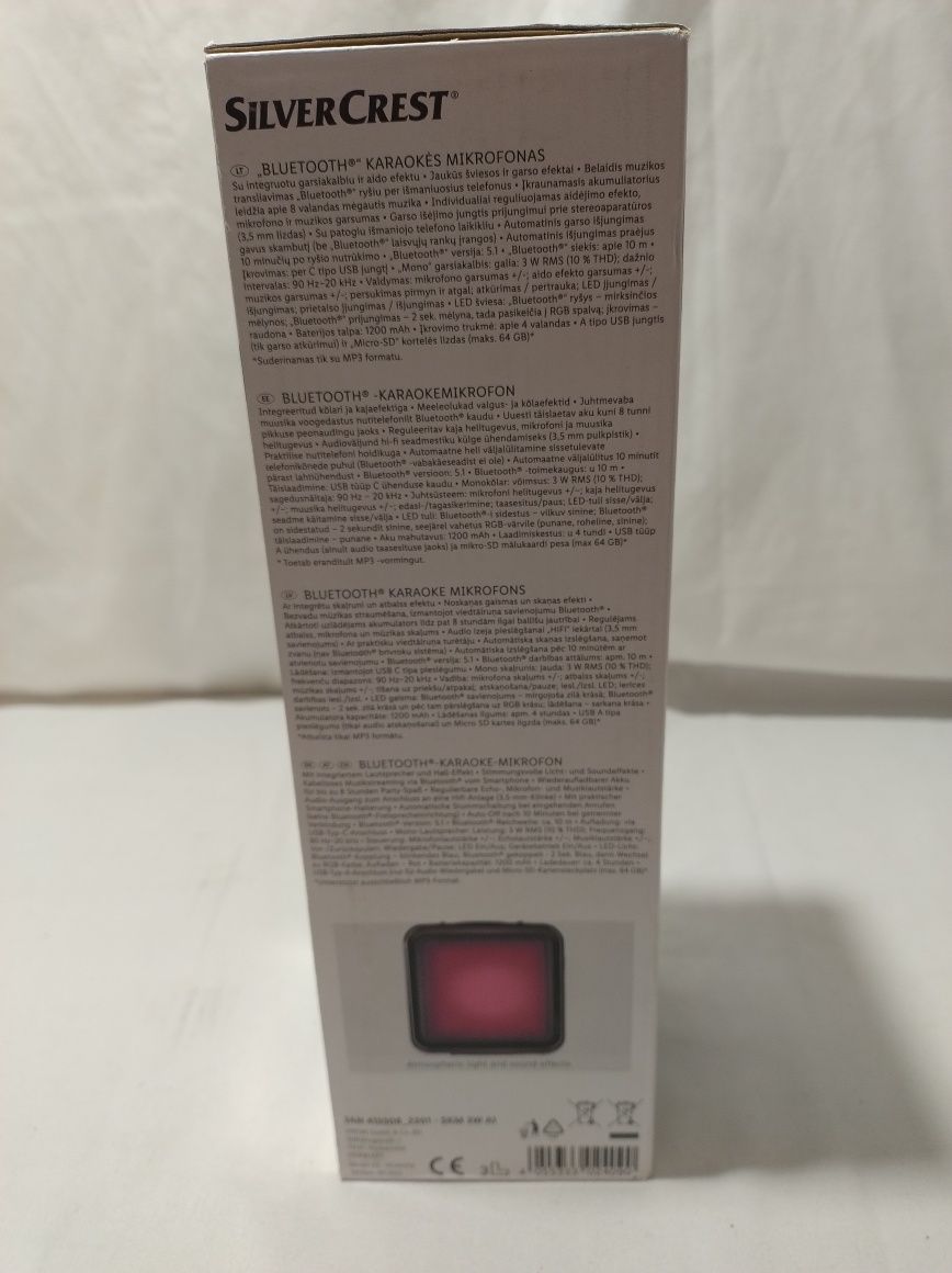 Mikrofon karaoke bluetooth SilverCrest