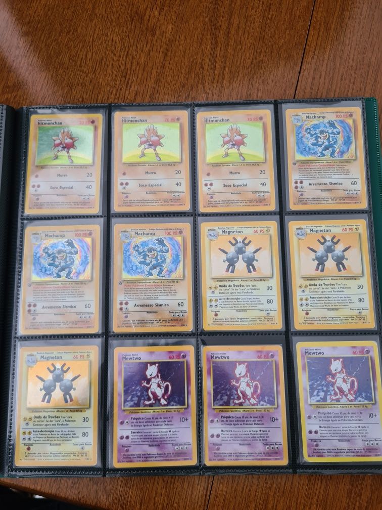 Cartas Holográficas Pokemon Base set, Jungle e Fossil (Em Português)