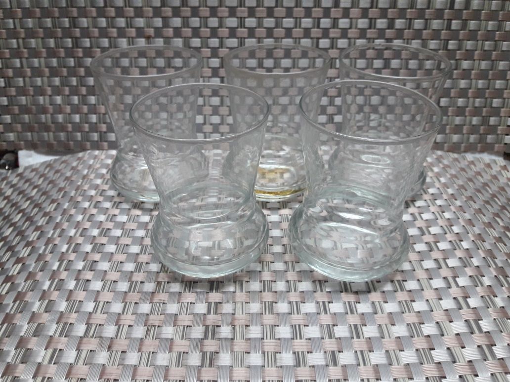 Szklane szklanki 5 sztuk