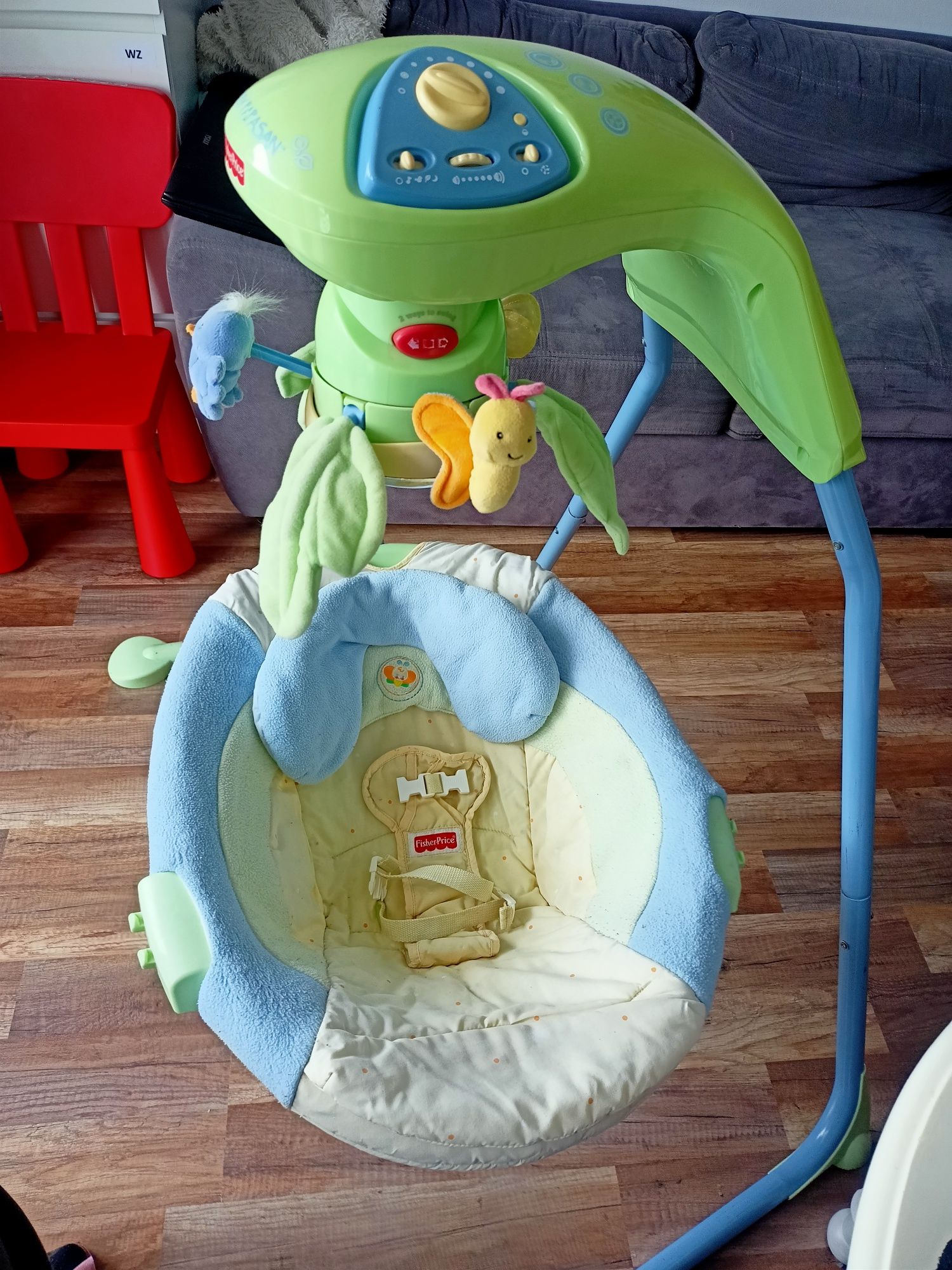 Huśtawka dla niemowlaka do 9 kg Fisher Price baby papasan