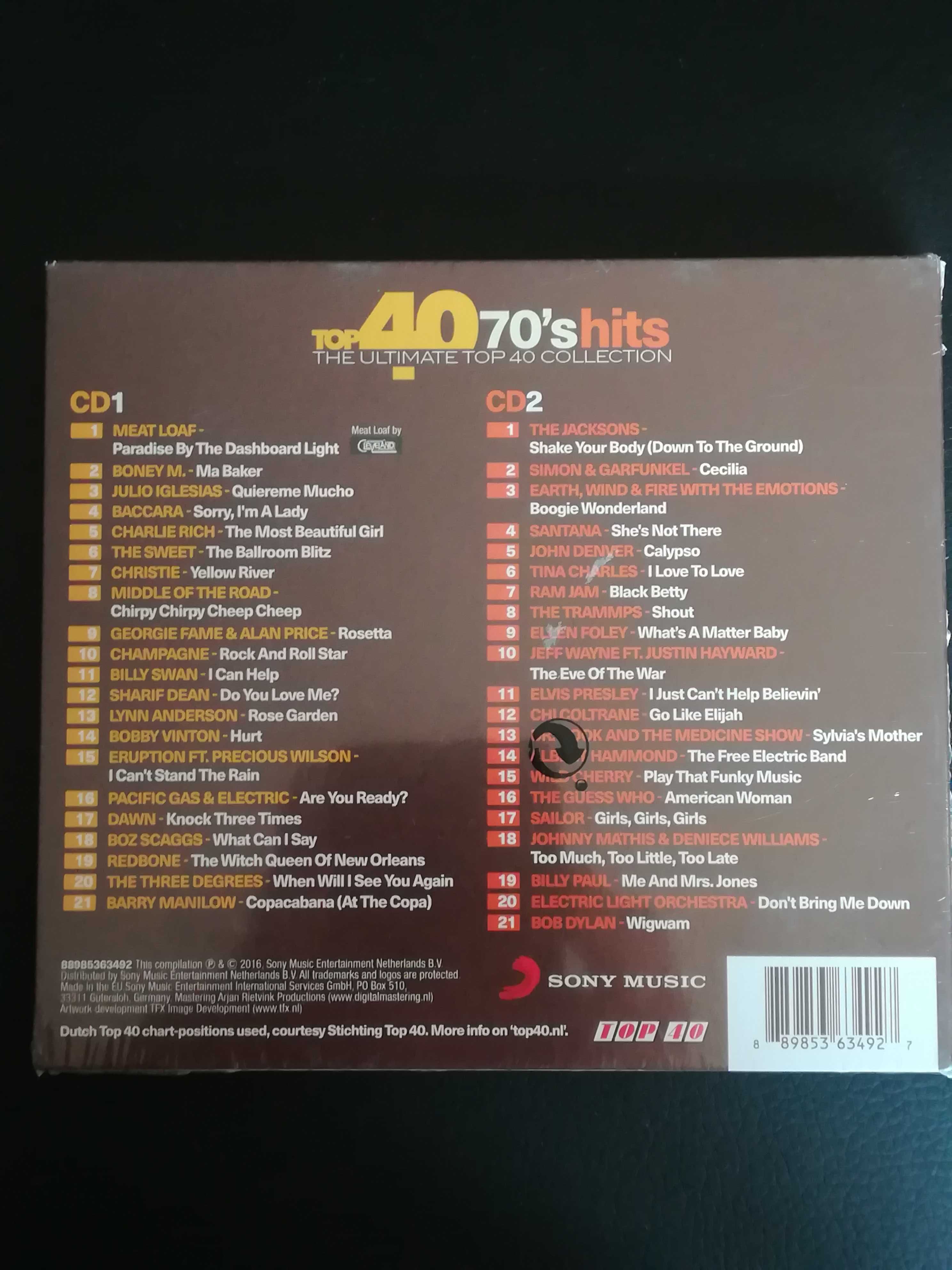 Top 40 Hits 70's 2CD 40 hitów nowa w folii