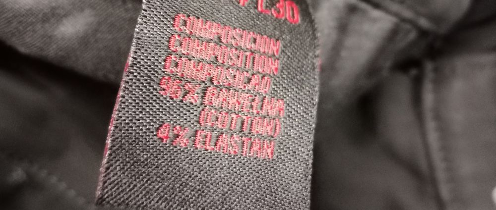 Bojówki ocieplane czarne. Pas 80-82 cm