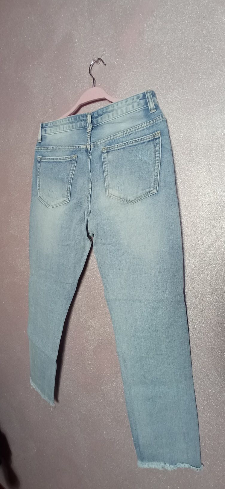 Spodnie jeans nowe porwane M 7/8 - 78% Cotton