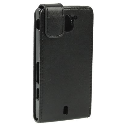 R0152 Capa Flip Pele Sony Xperia Sola MT27i Novo! ^A