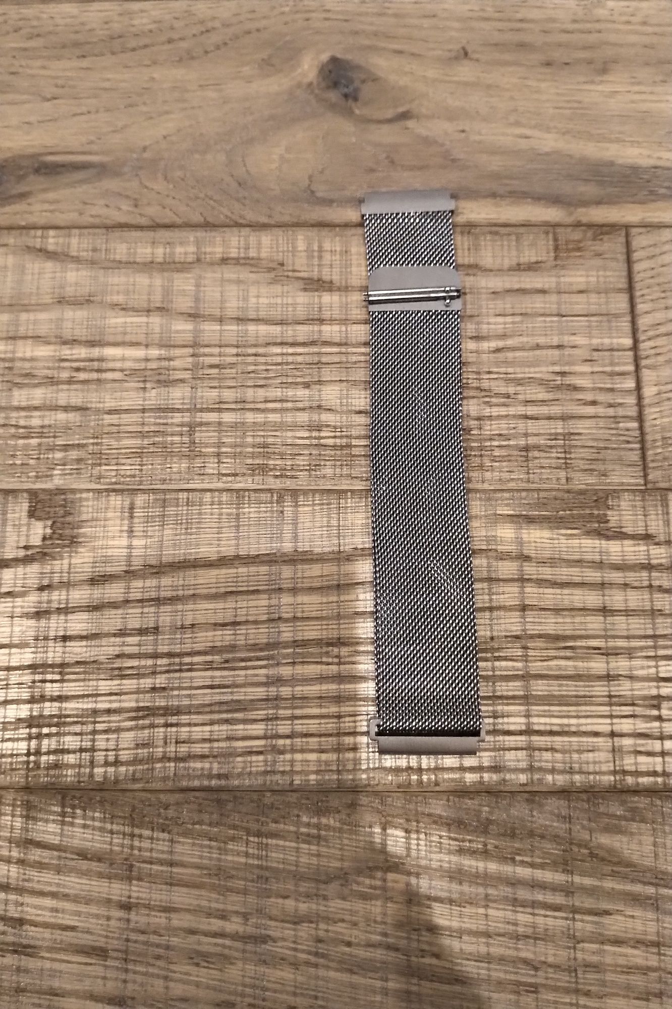Pasek do zegarka 22 mm Bransoleta Tech-Band do Samsung Gear S2 srebrna