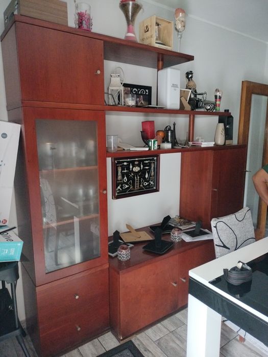 Mobília de sala castanha