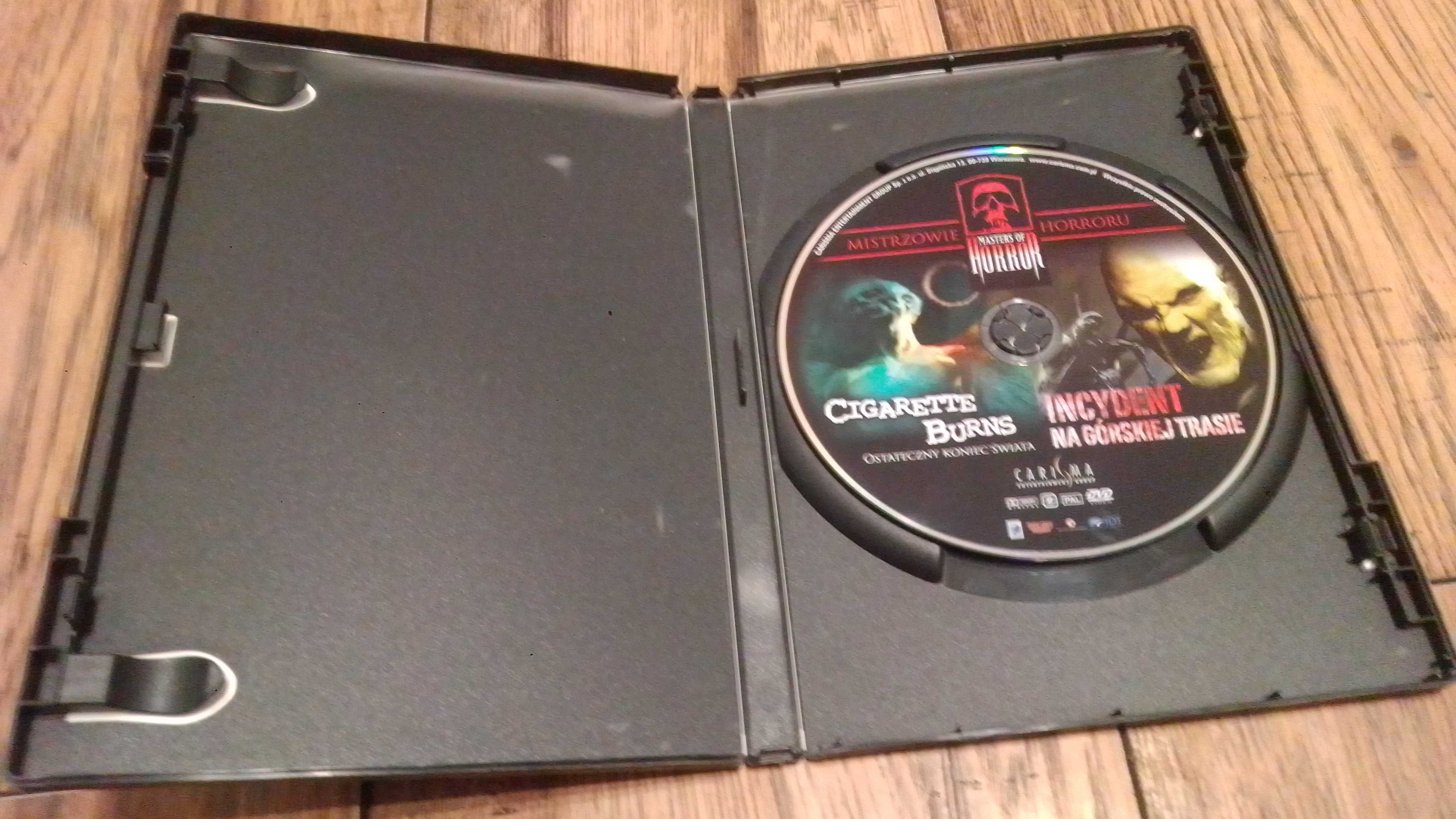 Mistrzowie horroru Cigarette Burns & Incydent na górskiej trasie 2xDVD