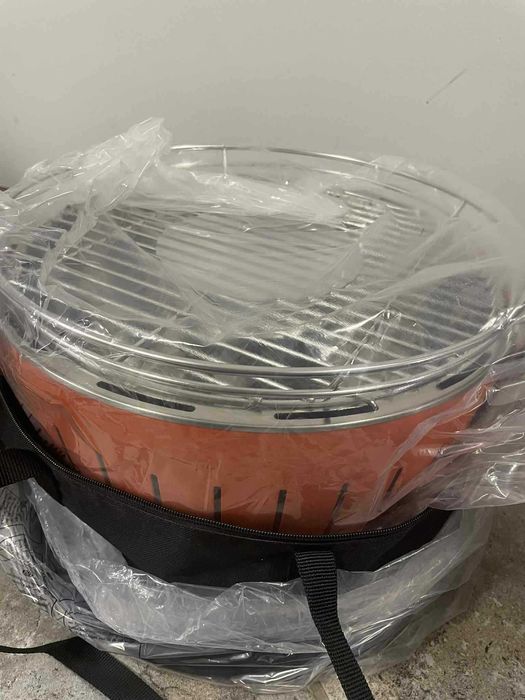 Grill węglowy bezdymny LotusGrill NOWY pomarańczowy