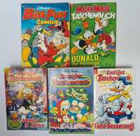 Zestaw pięciu książek / komiksów Kaczor Donald w języku niemieckim