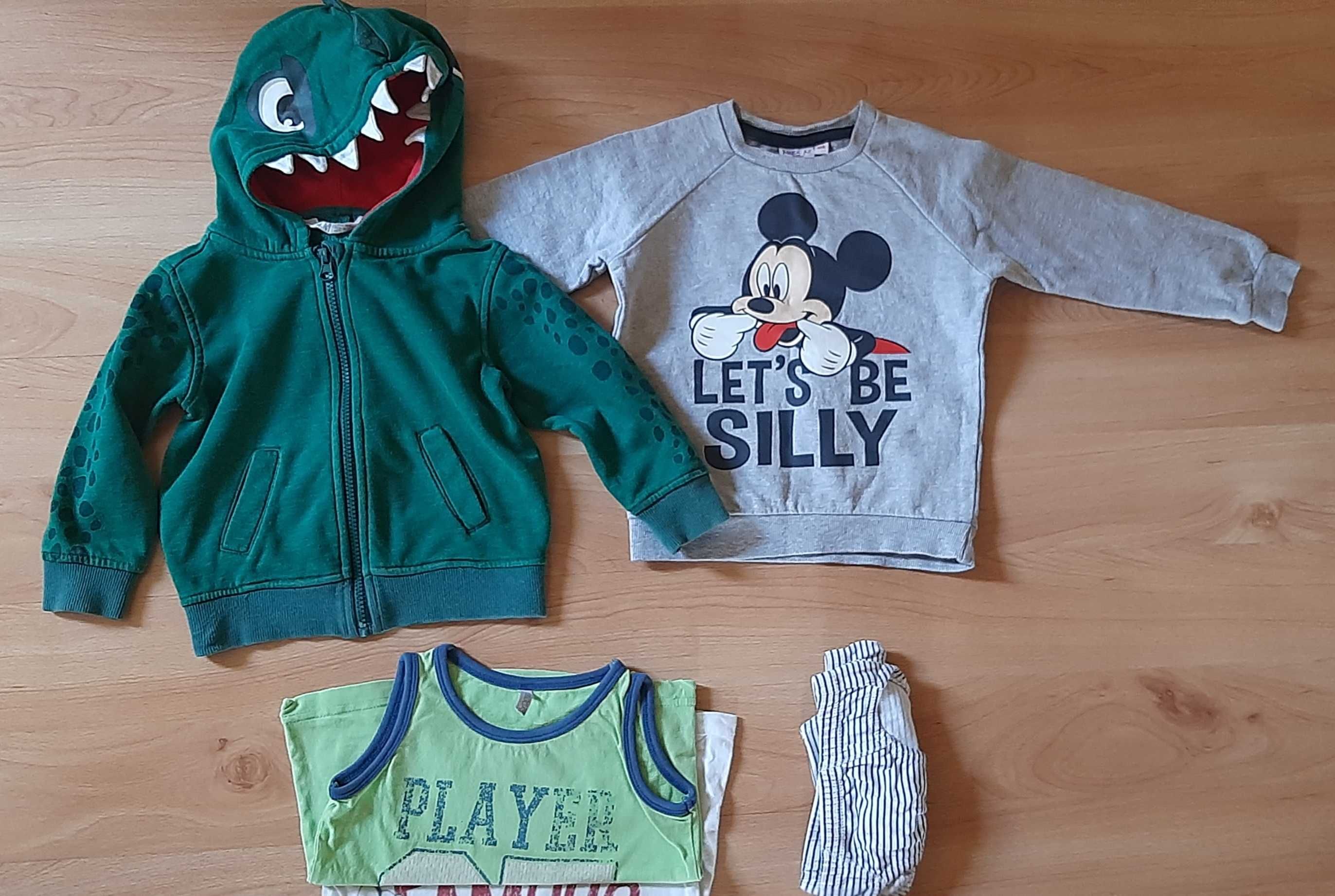 Bluza dinozaur hm+ Mickey Mouse rozm 92/ 98