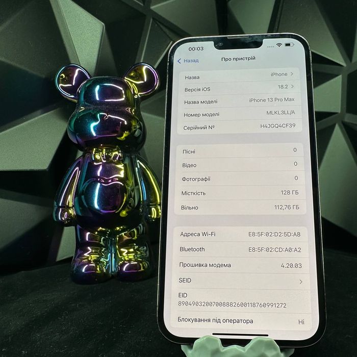 Apple iPhone 13 pro max 128gb graphite neverlock айклауд чист