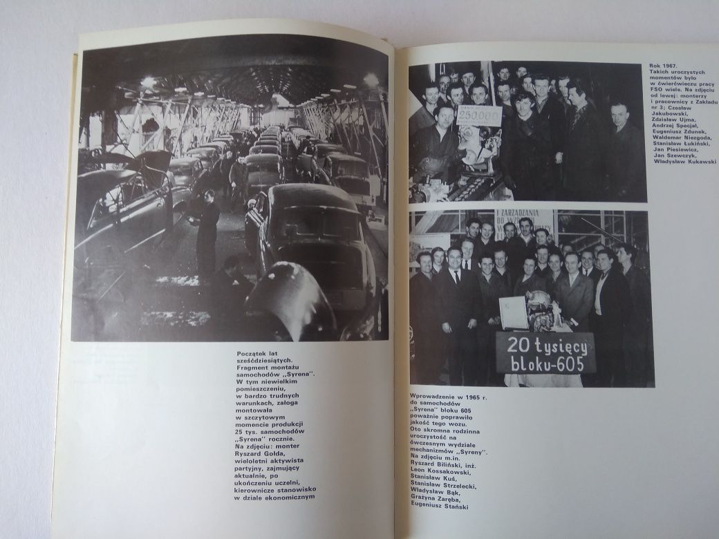 Stary album Fabryka Samochodów Osobowych auta PRL Polonez Syrena Fiat