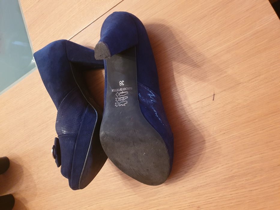 Sapatos camurça azuis tm 38
